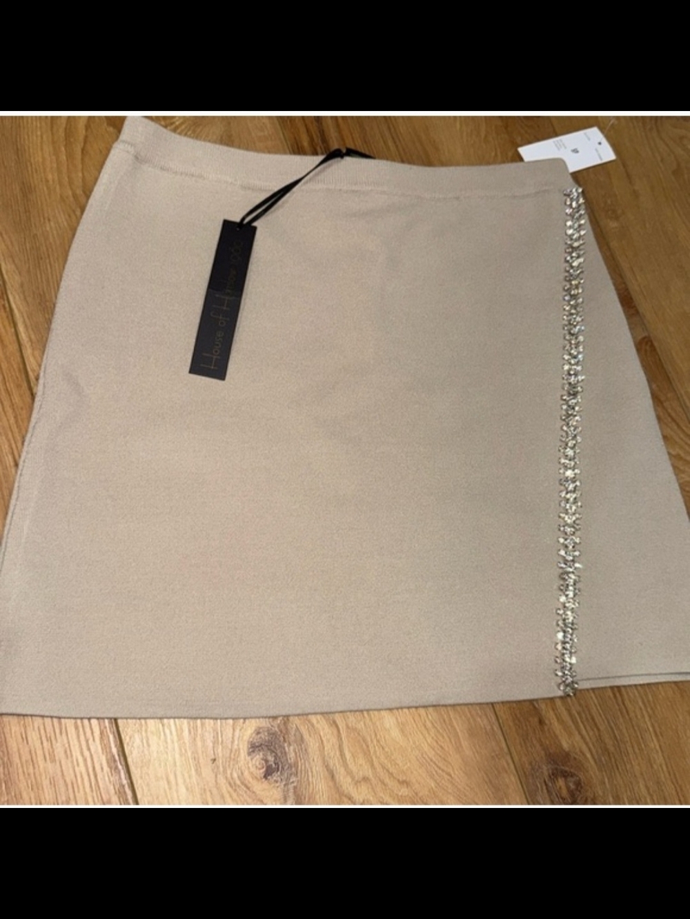 House of Harlow 1960 Taupe Chain-Trim Tank & Skirt Set - Picture 4 of 5